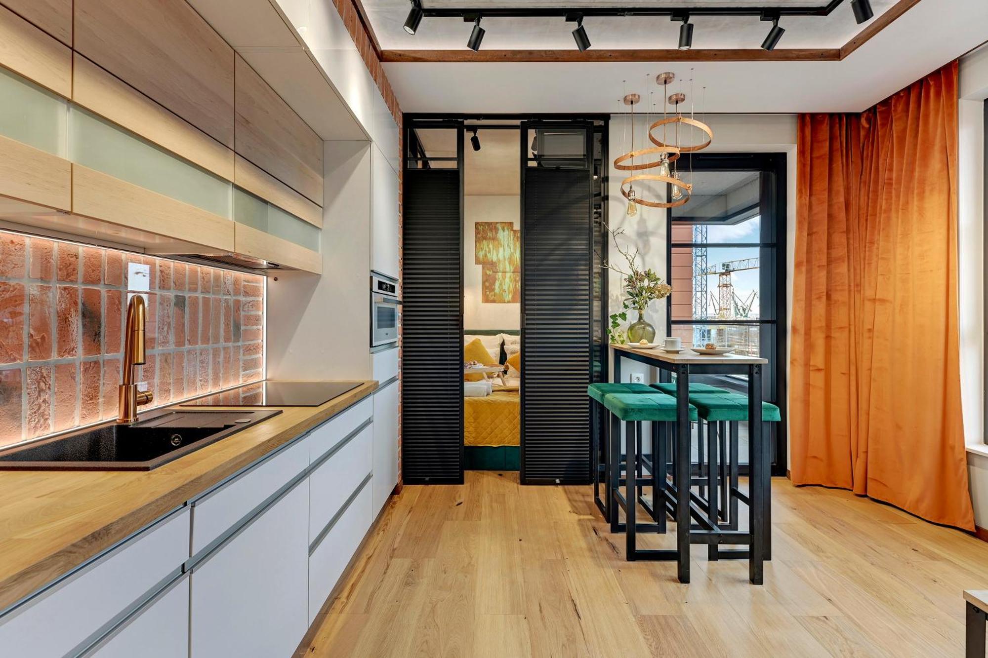 Doki Living & Foodhall By Downtown Apartments Gdansk Oda fotoğraf